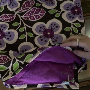 Vera Bradley quilted fleece backed throw